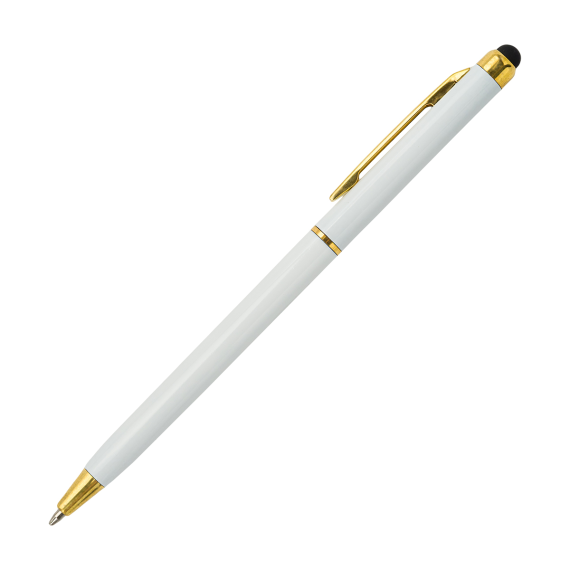 TOUCH POINTER plastové kuličkové pero, bílá