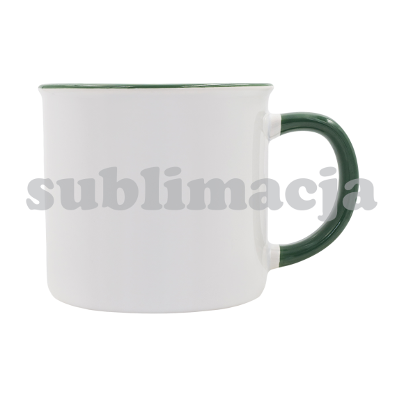 ARS keramický hrnek na sublimaci 400 ml, tmavě zelená