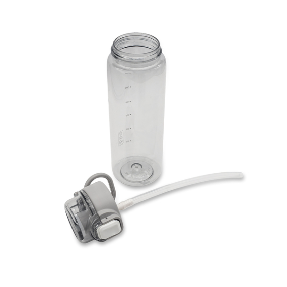 AMAD lahev na pití 800 ml s brčkem, šedá