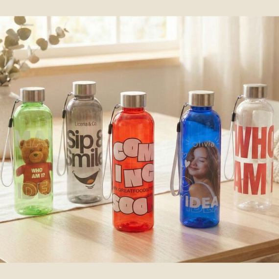 VETTA lahev na pití z RPET 500 ml, grafitová