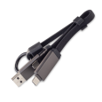 DAVOS dárková sada s USB kabelem 2 v 1, černá