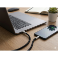 TAVO šňůrka na telefon s nabíjením 60 W, černá
