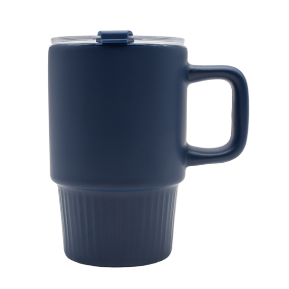 AZZURRO keramický hrnek 440 ml, tmavě modrá