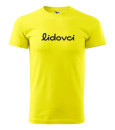 žluté bavlněné tričko Lidovci