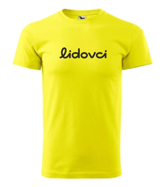 žluté bavlněné tričko Lidovci
