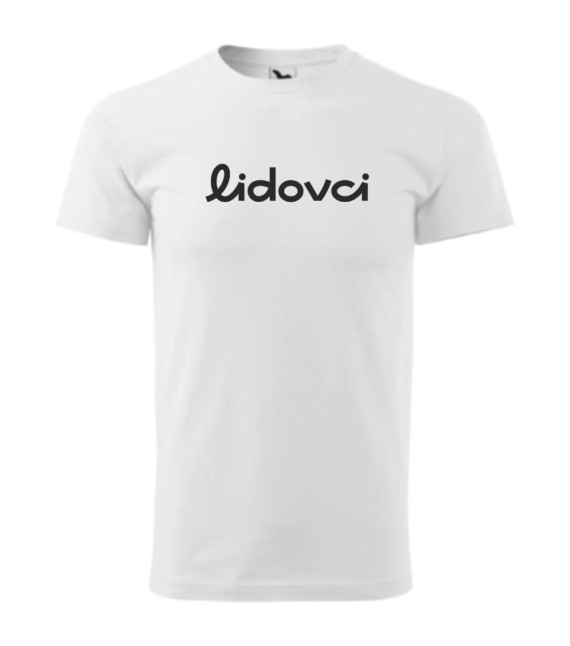 bílé bavlněné tričko Lidovci