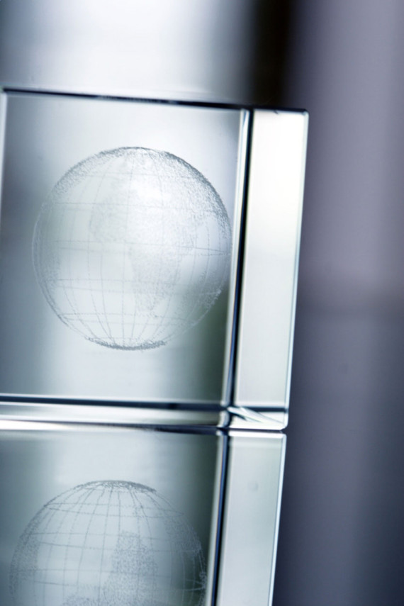 skleněné těžítko, vhodné pro 3d laser