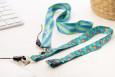 lanyard na zakázku se sublimačním potiskem a s bezpečnostní přezkou