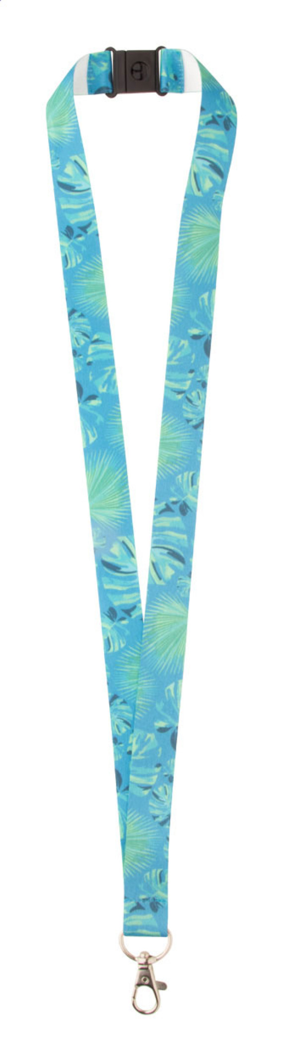 lanyard na zakázku se sublimačním potiskem a s bezpečnostní přezkou