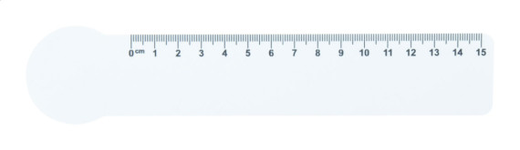 Couler 15 15 cm pravítko, srdce
