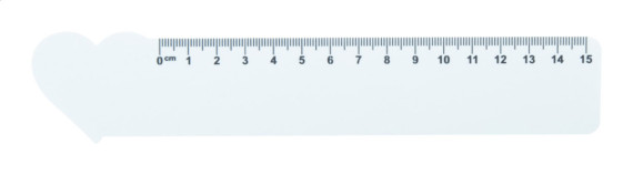 Couler 15 15 cm pravítko, srdce