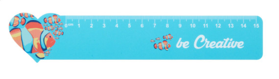 Couler 15 15 cm pravítko, srdce