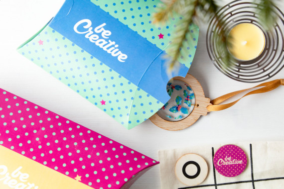 CreaBox Pillow S vypouklá krabička