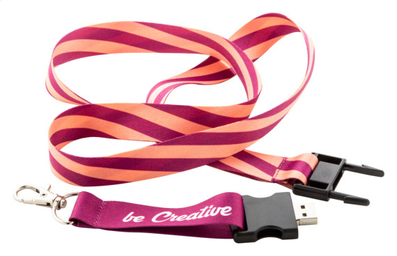 Subyard USB RPET lanyard se sublimací na zakázku