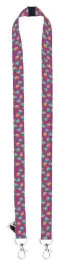 Subyard Double Safe RPET lanyard se sublimací na zakázku