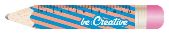 12 cm pravítko ve tvaru tužky