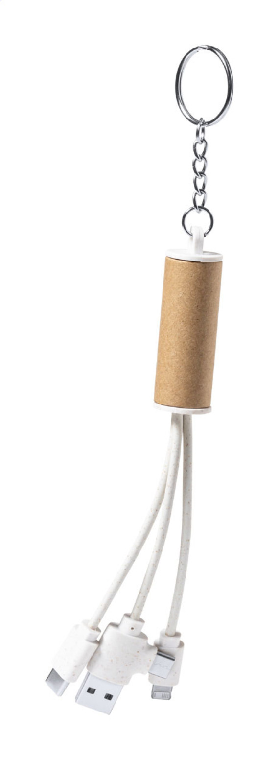 přívěšek na klíče s USB nabíjecím kabelem