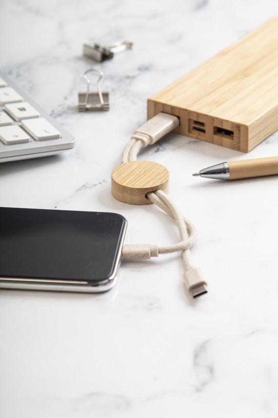 přívěšek na klíče s USB nabíjecími kabely