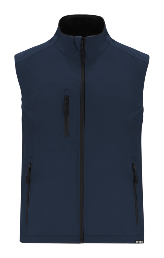 RPET softshellová bodywarmer vesta