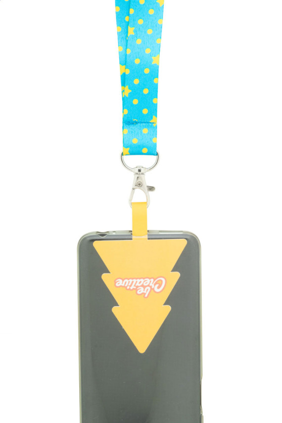 lanyard s držákem mobilního telefonu RPET na zakázku