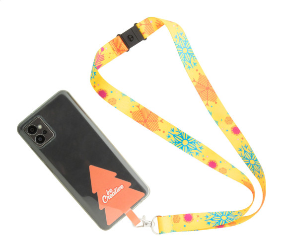 lanyard s držákem mobilního telefonu RPET na zakázku