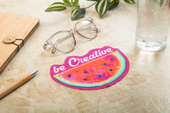 CreaClean RPET hadřík na brýle na zakázku, srdce