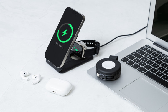 LuxCharge Stand držák na mobil RPU, bezdrátová nabíječka