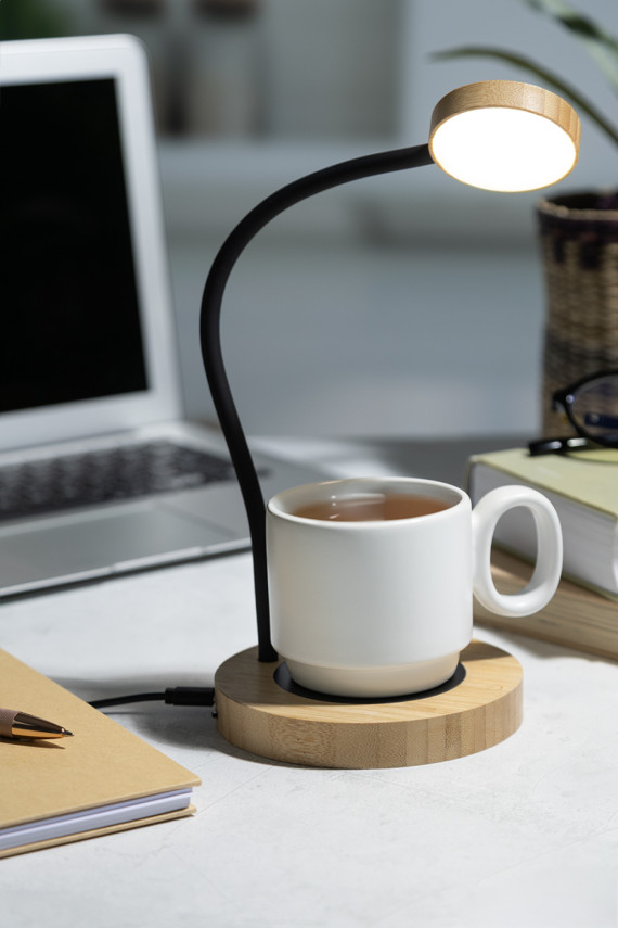 SipLight stolní lampa s ohřívačem hrnků