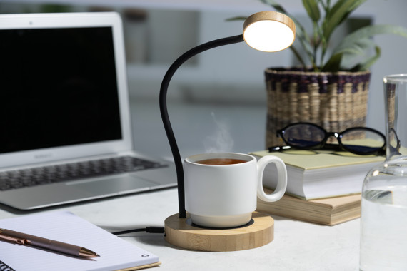 SipLight stolní lampa s ohřívačem hrnků