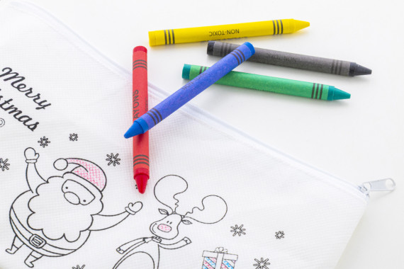 Julfar Draw vánoční pouzdro na pastelky na vybarvení
