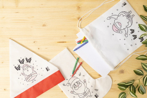 Julfar Bag B vánoční vak na stažení šňůrkou na vybarvení