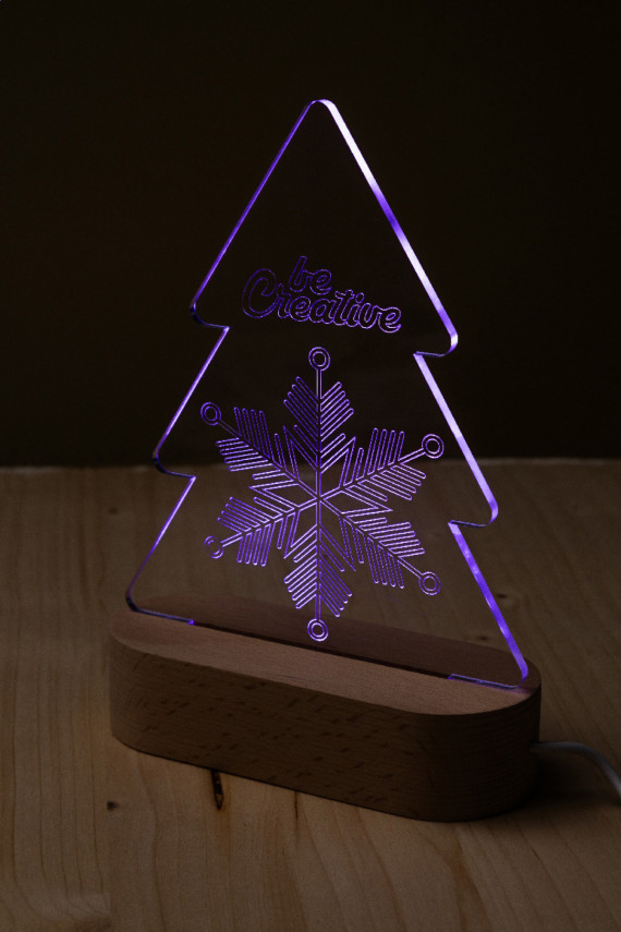Woodify Xmas LED světelná trofej na vánoční stromeček