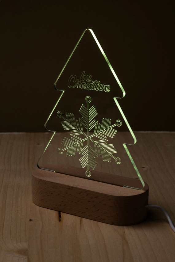 Woodify Xmas LED světelná trofej na vánoční stromeček
