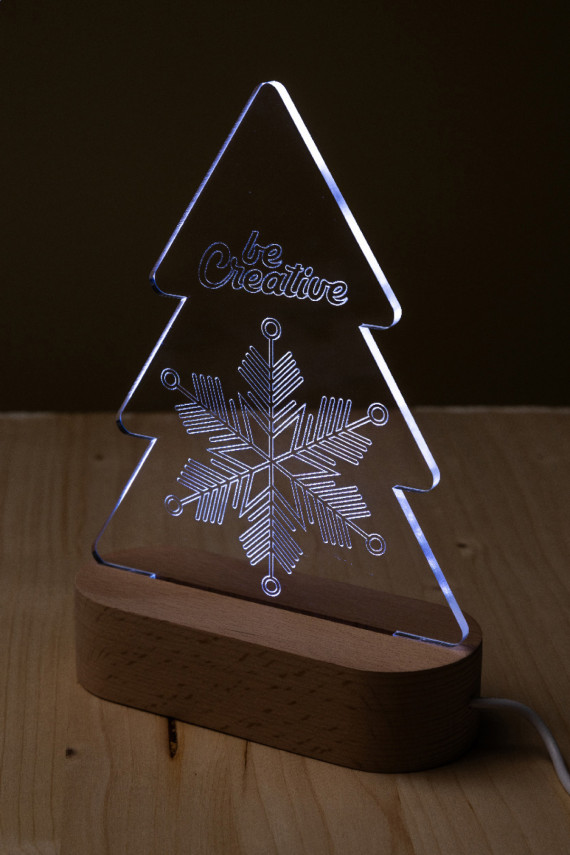 Woodify Xmas LED světelná trofej na vánoční stromeček