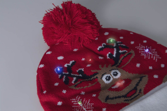 Norrsken Vánoční LED zimní čepice, Santa Claus