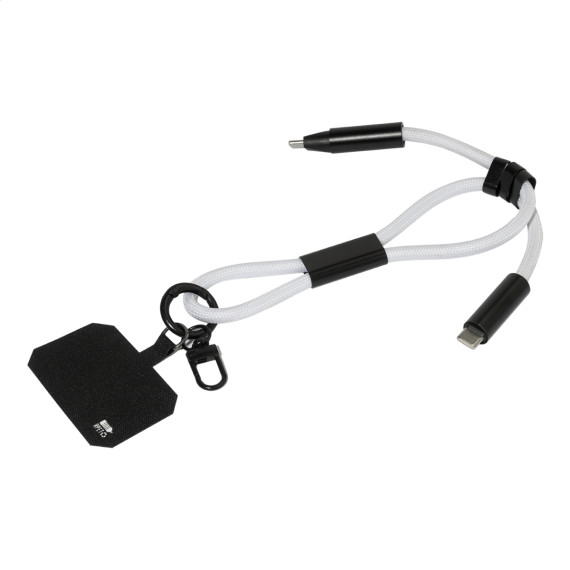 CuffCharge 60W RPET kabel s náramkem na mobil