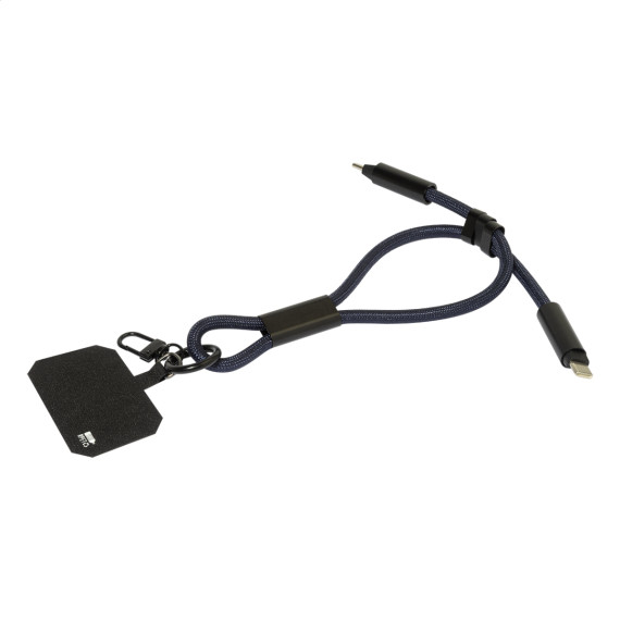 CuffCharge 60W RPET kabel s náramkem na mobil