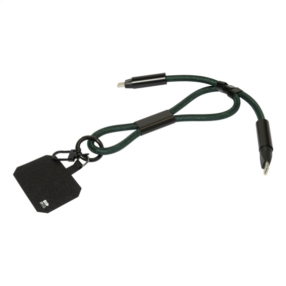 CuffCharge 60W RPET kabel s náramkem na mobil