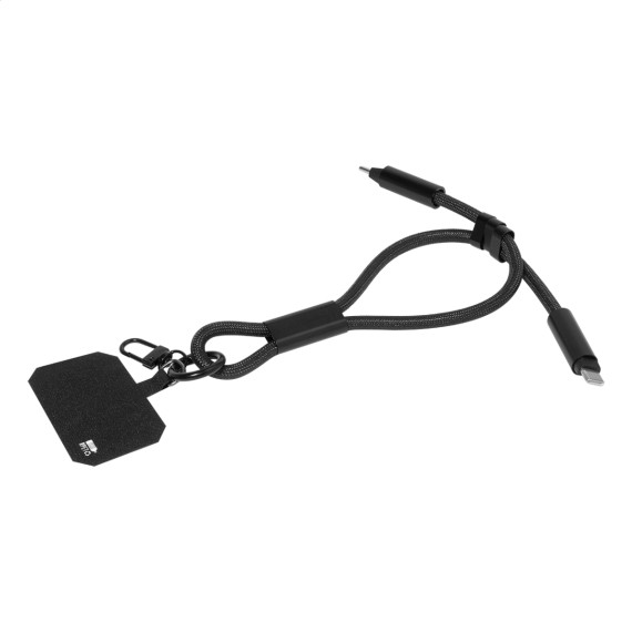 CuffCharge 60W RPET kabel s náramkem na mobil