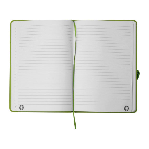 A5 notebook made of recycled paper