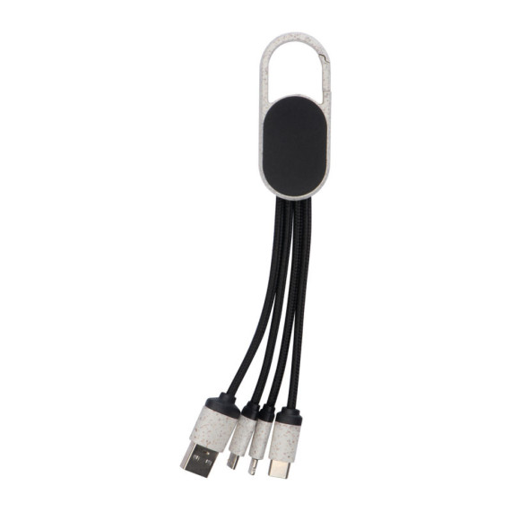 Nabíjecí kabel 3v1 z pšeničné slámy