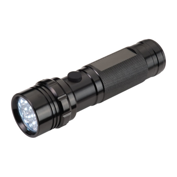Kovová baterka se 14 LED v krabičce