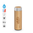NATUREL. Bambusová a nerezová (90% recyklace) termoska 430 ml