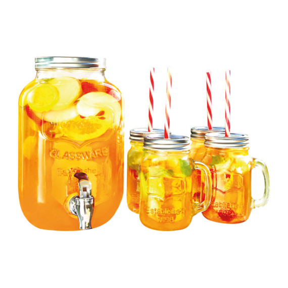Acapulco dávkovač nápojů se 4 sklenicemi, 4000 ml