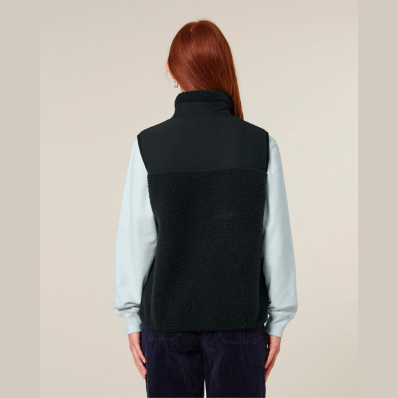 Liner unisex sherpa bunda bez rukávů