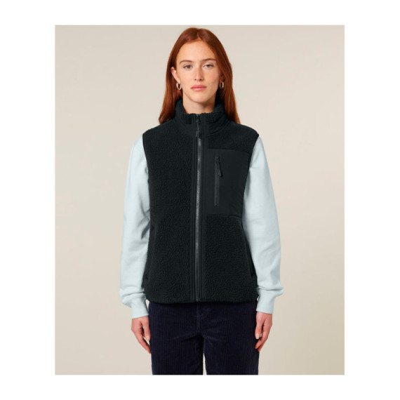 Liner unisex sherpa bunda bez rukávů