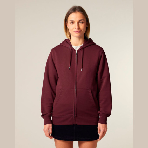 Connector 2.0 unisex medium fit mikina na zip s ka