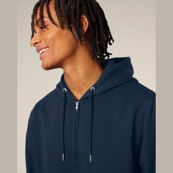 Connector 2.0 unisex medium fit mikina na zip s ka