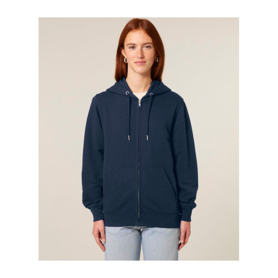 Connector 2.0 unisex medium fit mikina na zip s ka