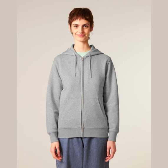 Connector 2.0 unisex medium fit mikina na zip s ka